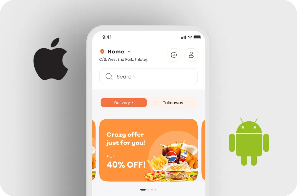 restaurant mobile app development for ios and android