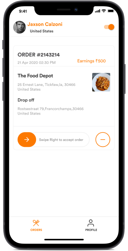 Doordash Alternative Store/restaurant App Interface