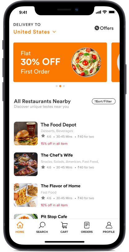 Doordash Alternative Customer App Interface