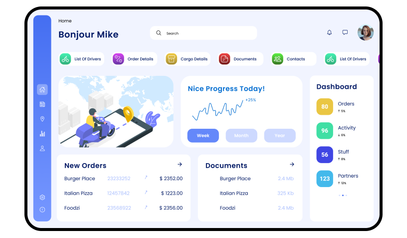 Courier Delivery System Software Admin Panel