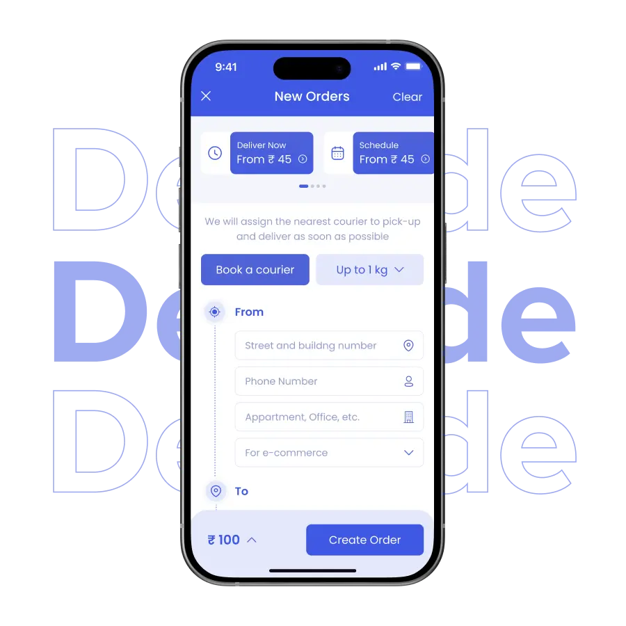 On-Demand Courier Delivery App