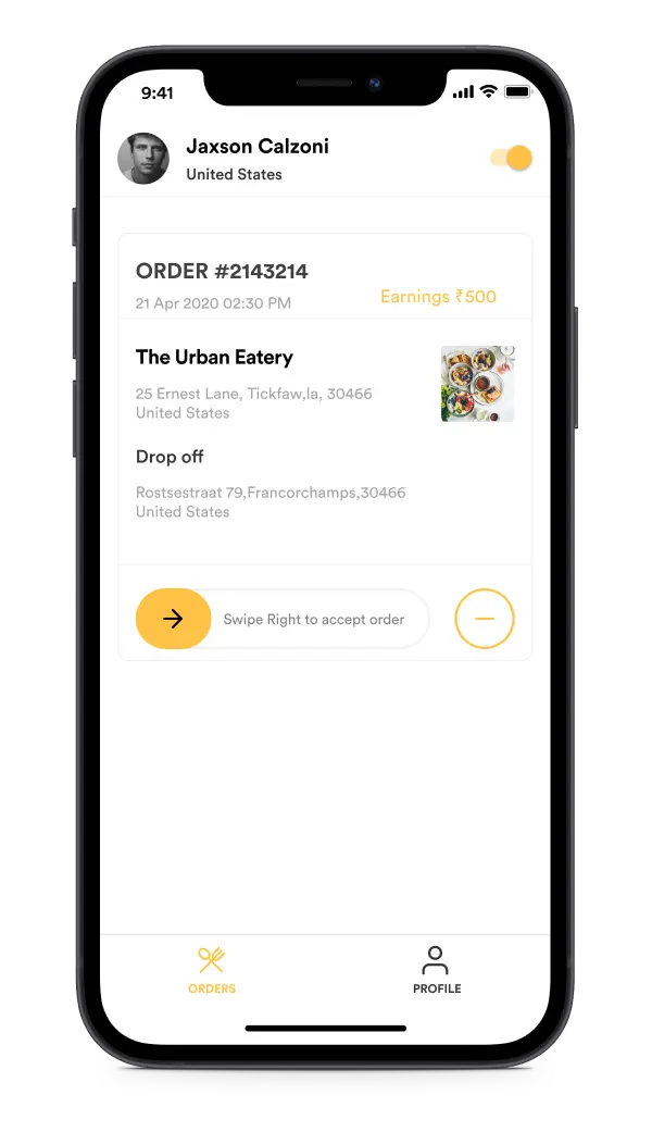 Glovo delivery driver app