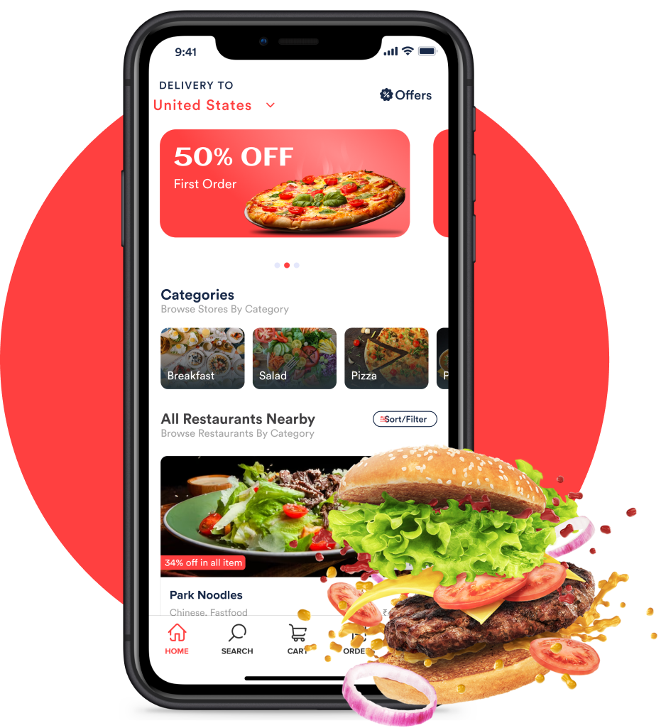 App Like Zomato Mobile Interface